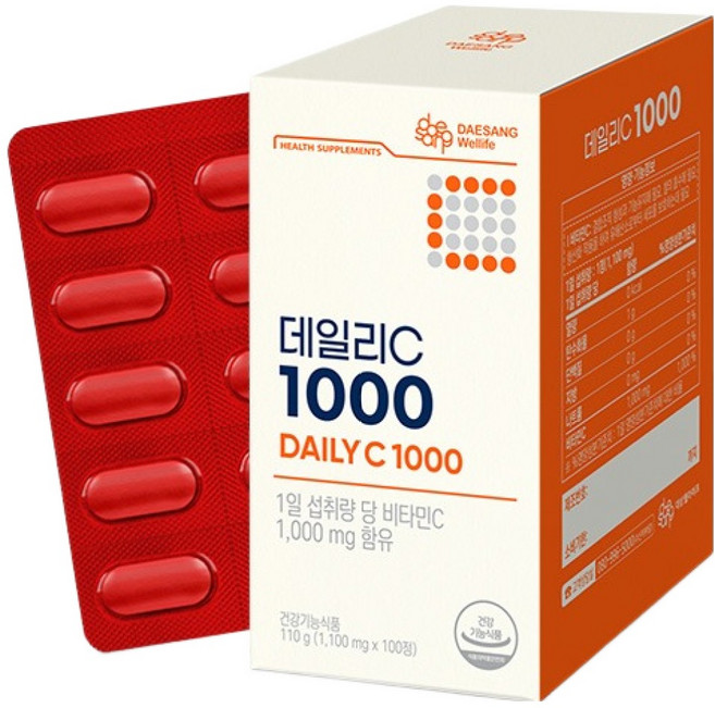 대상웰라이프 정품 데일리C 1000 100p, 110g, 1개