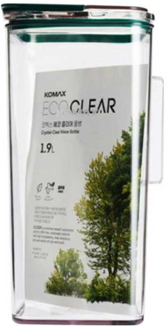 코멕스 에코 클리어 물병, 1.9L, 1개, 투명