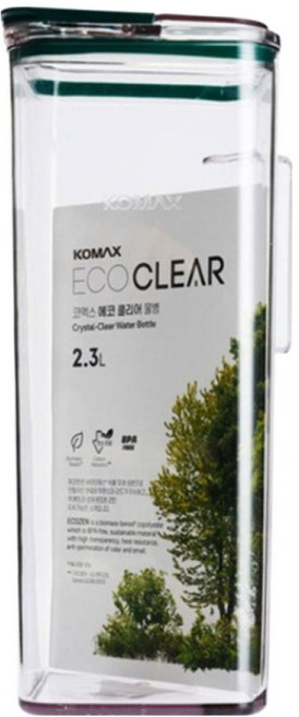 코멕스 에코 클리어 물병, 2.3L, 1개, 투명