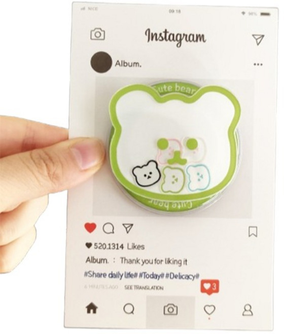 케이스틱 곰돌이 쉐이커 맥세이프 스마트톡, 그린, 1개