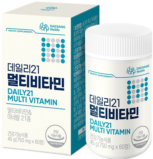 대상웰라이프 데일리21 멀티비타민 60p, 45g, 1개
