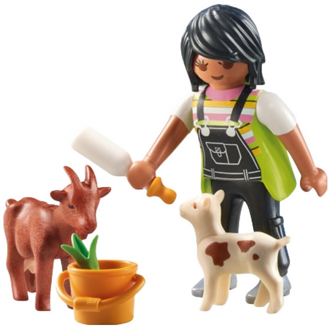 Playmobil 摩比人 農夫與山羊公仔 71759, 1個