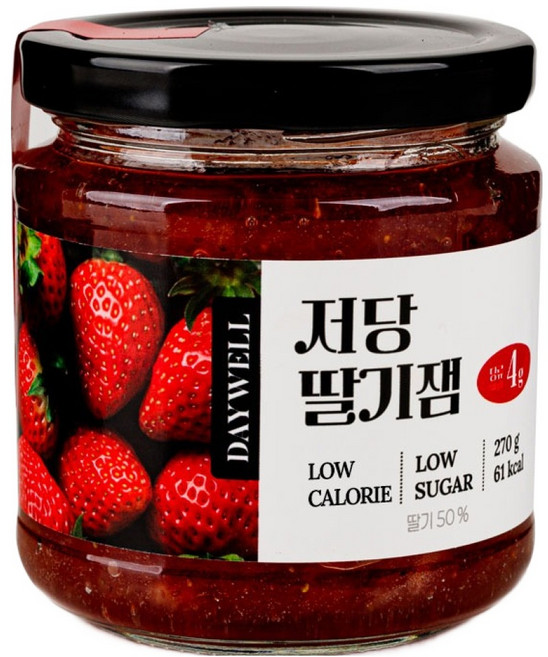 데이웰 저당 저칼로리 딸기잼, 1개, 270g
