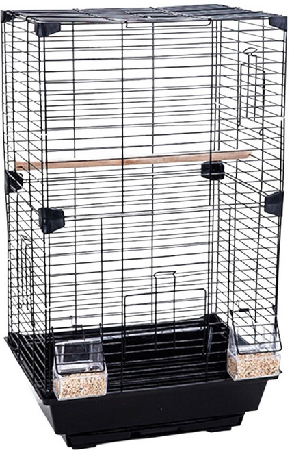 PET'S HANDLER 鸚鵡雪貂分層籠 38 x 28 x 63 cm LY-206, 黑色, 1個