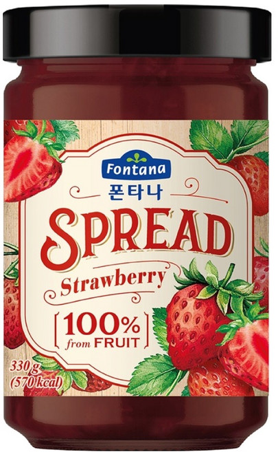 폰타나 스프레드 스트로베리, 330g, 1개