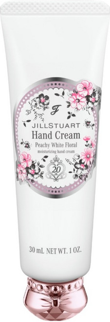 JILLSTUART 美妝護手霜 蜜桃白花香, 1個, 30ml
