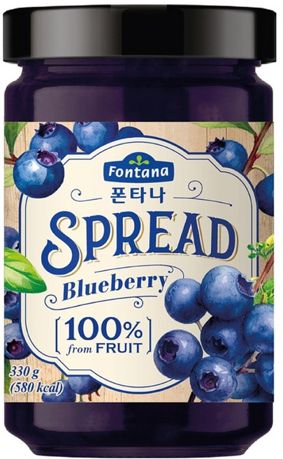 폰타나 스프레드 블루베리, 330g, 1개