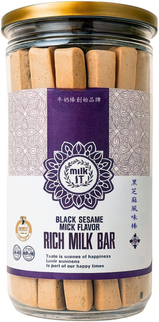 純新 Milk17 黑芝麻風味牛奶棒, 300g, 1個