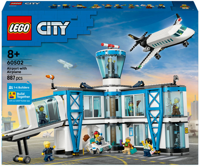 레고 시티 비행기와 공항 60502, 혼합색상, 1개