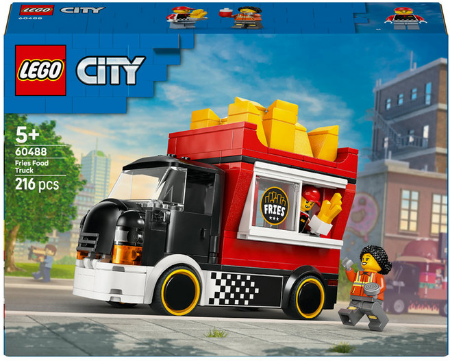 레고 시티 프라이 푸드트럭 60488, 혼합색상, 1개