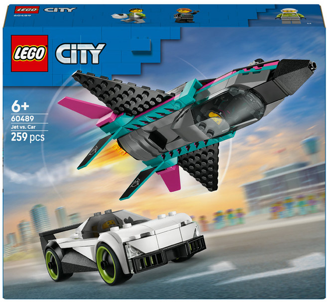 레고 시티 제트기 대 자동차 60489, 혼합색상, 1개