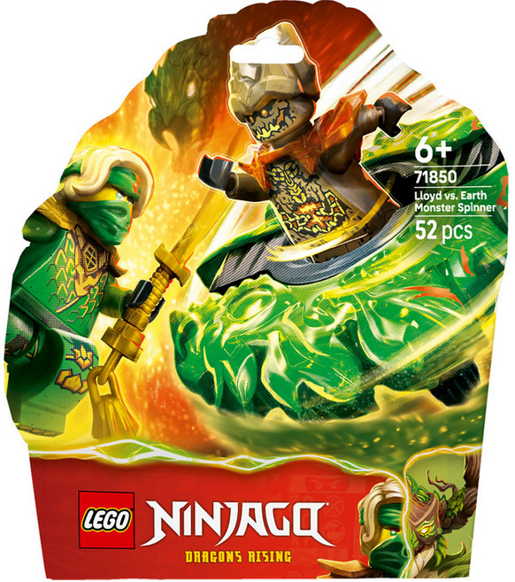 레고 닌자고 로이드 VS 흙의 몬스터 스피너 71850, 혼합색상, 1개