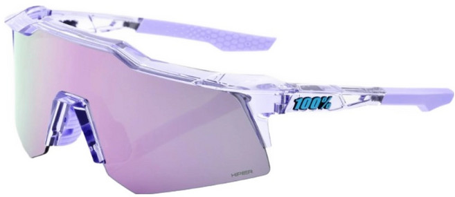 100퍼센트 스포츠 스피드 크래프트 선글라스 XS 60009-00002, 폴리쉬드 트랜슬러센트 라벤더 + 하이퍼 라벤더(미러), 1개