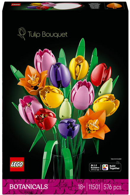 레고 보태니컬 튤립 꽃다발 11501, 혼합색상, 1개
