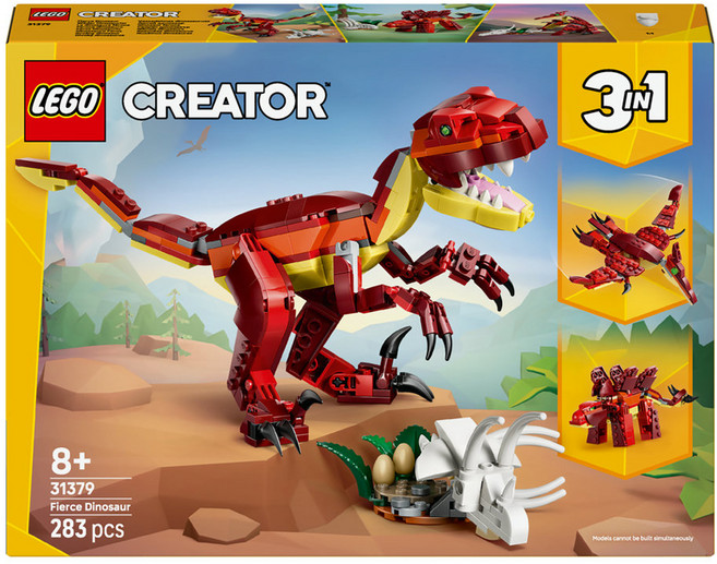 레고 크리에이터 사나운 공룡 31379, 혼합색상, 1개