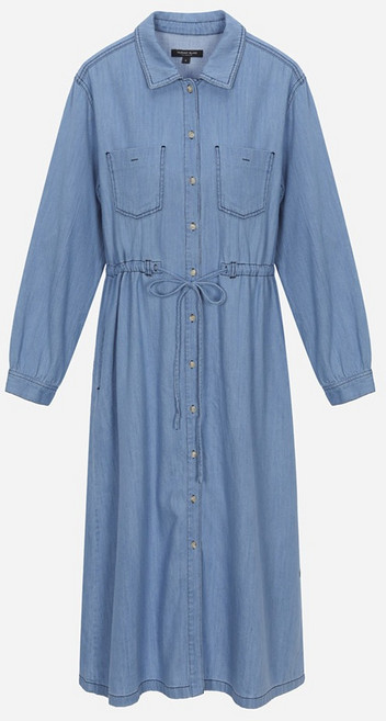 써스데이아일랜드 인디고 데님 풀오픈 면 원피스 T256MOP321W T256MOP322W