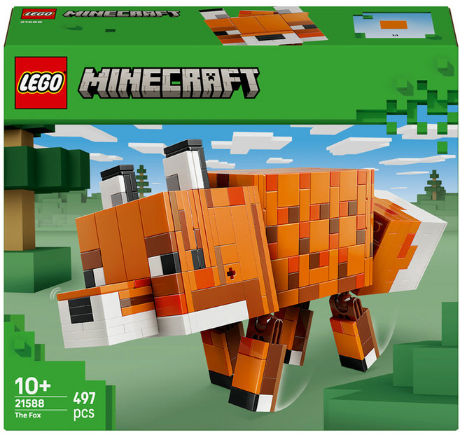 레고 마인크래프트 여우 21588, 혼합색상, 1개