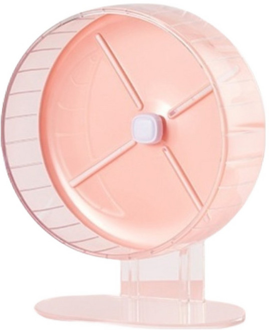 루나벨 무소음 햄스터 스텐드 러닝 휠 쳇바퀴 26cm, 1개, 핑크