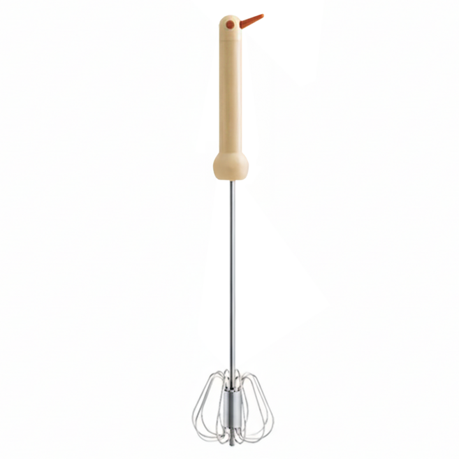 Lestar 304不鏽鋼半自動打蛋器/攪拌器 M(6 x 6 x 29.5cm), 米色, 1個