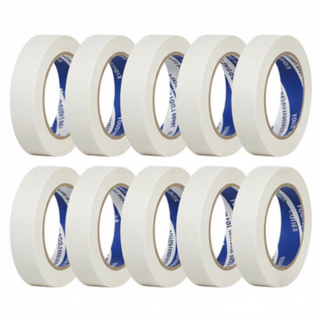 OON 마스킹 테이프 하얀색 15mm, 10개