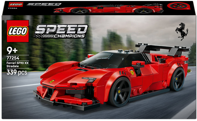 레고 스피드챔피언 페라리 SF90 XX 스트라달레 스포츠카 77254, 1개, 혼합색상