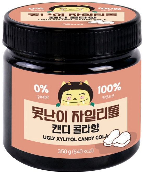 wooriga. 醜醜木糖醇糖果 可樂口味, 1個, 350g