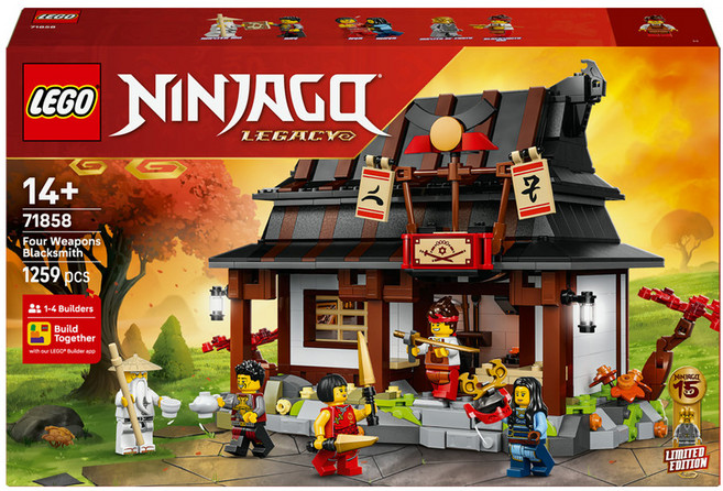 레고 닌자고 네 개의 무기 대장간 15주년 기념 71858, 혼합색상, 1개