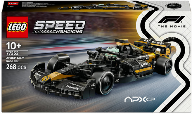 레고 스피드챔피언 F1 더 무비의 APXGP 팀 레이스카 77252, 1개, 혼합색상