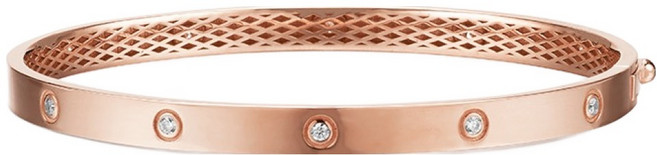 새미쥬얼리 여성용 silver 925 18k Plating 플랫 우물 뱅글 팔찌 + 쇼핑백