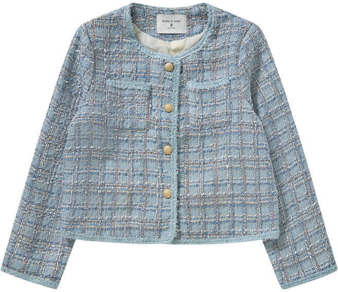 BURU N JUDY 女款仙女風粗花呢夾克 BBREJK003B