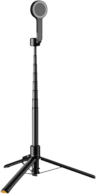 VOORCA 落地彈開3腳架/雙面磁吸自拍棒, 黑色, 1個, WS-22001-11