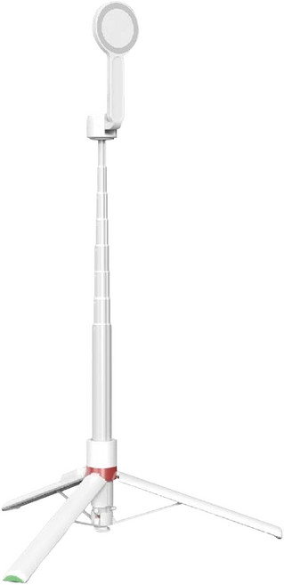 VOORCA 落地彈開3腳架/雙面磁吸自拍棒, 白色, 1個, WS-22001-11
