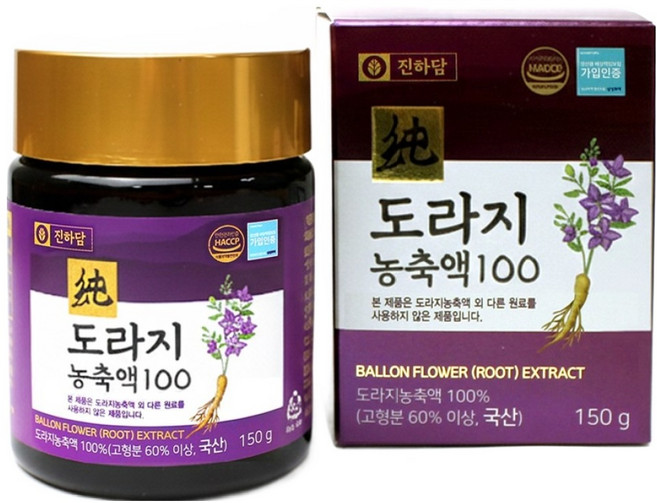 국내산 도라지 농축액 100, 1개, 150g