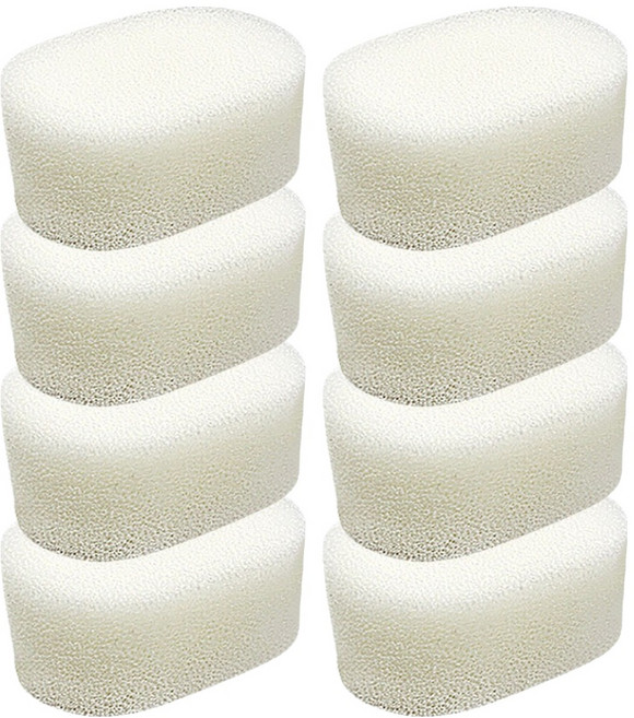 아루아 병솔 집게 리필 수세미 화이트, 8개