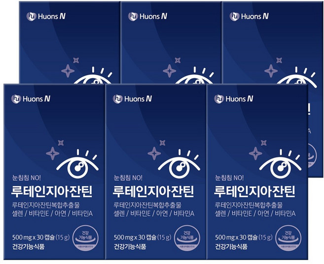 휴온스 루테인 지아잔틴, 30정, 6개