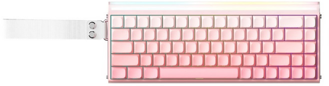 AULA Hero68HE 아우라 독거미 8K 유선 키보드 블랙킹, 핑크, 마그네틱축(자석축)