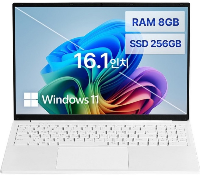 베이직스 2024 베이직북 16 N-시리즈, White, 256GB, 8GB, WIN11 Home, BB1624FW