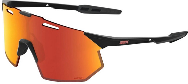 100퍼센트 스포츠 하이퍼크래프트 SQ 미러 렌즈 선글라스, 소프트 택트 블랙 + 하이퍼 레드 멀티레이어(60001-00003), 1개