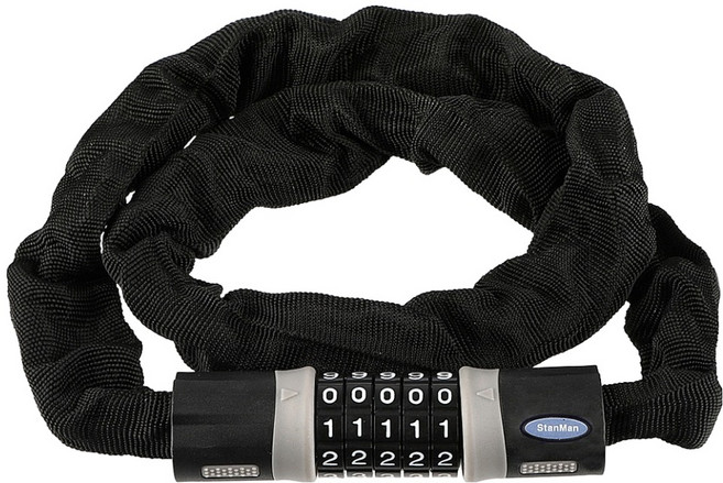 스탠맨 락체인 다용도 5단 다이얼자물쇠, 1개