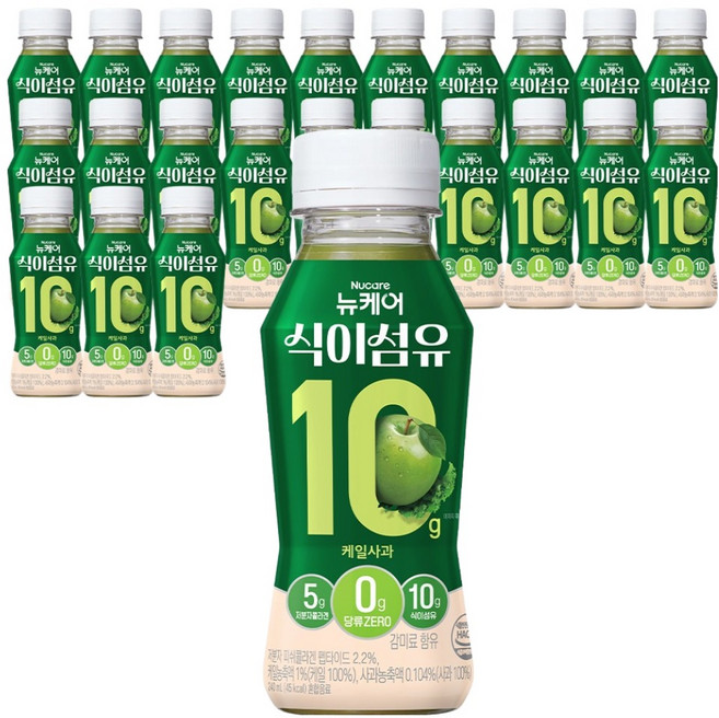 뉴케어 식이섬유 10 케일사과맛, 240ml, 24개