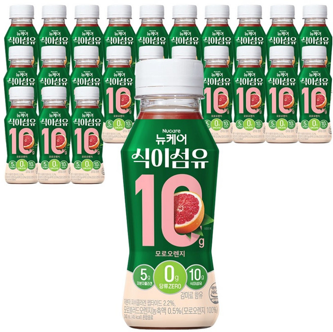 뉴케어 식이섬유 10 모로오렌지맛, 24개, 240ml