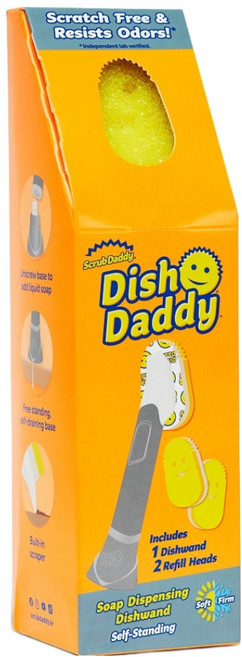 스크럽대디 디쉬 대디 클리닝 스틱 실버 번들 세트, 1세트