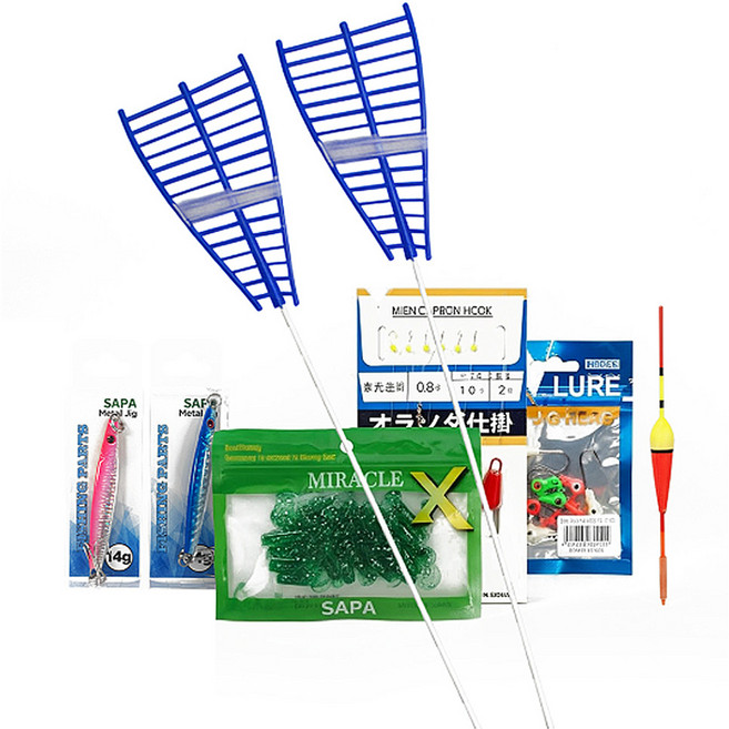 싸파 빙어 산천어 올인원 낚시 세트, 랜덤발송