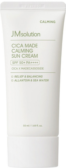 제이엠솔루션 시카 마데 카밍 진정 선크림 SPF50+ PA++++, 1개, 50ml