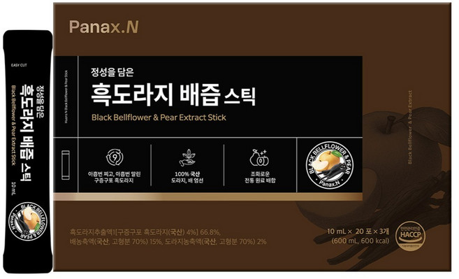 휴온스 흑도라지 배즙스틱, 600ml, 60개