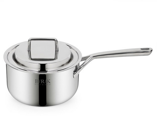 비알케이 인덕션 스마트프로 통5중 편수냄비, 18cm, 실버, 1개