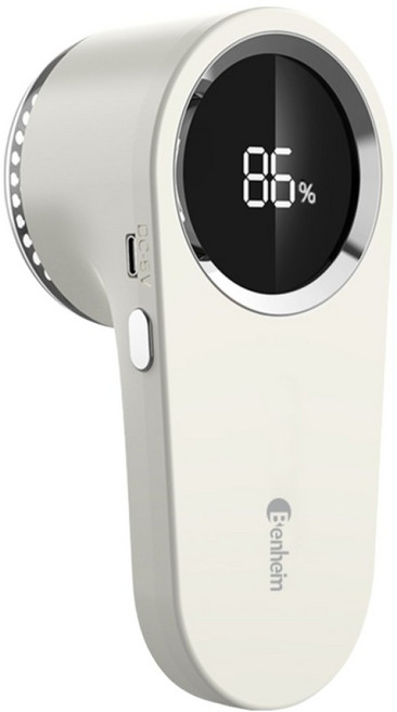 벤하임 전문가용 프로 6중칼날 무선충전식 프로 보풀제거기, 크림화이트, BKL001
