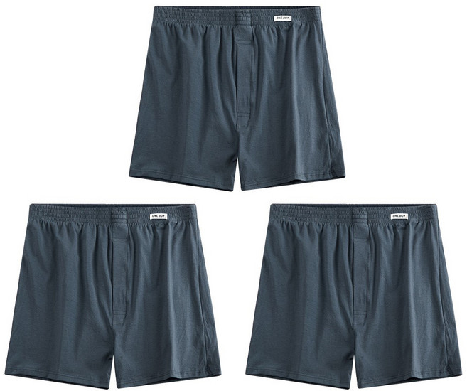 ONE BOY 冰感A級抗菌空氣感寬鬆四角內褲 3件組