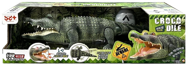 반디 크로커다일 무선조종 장난감, 혼합색상, 1개