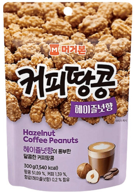 머거본 커피땅콩 헤이즐넛향, 1개, 300g